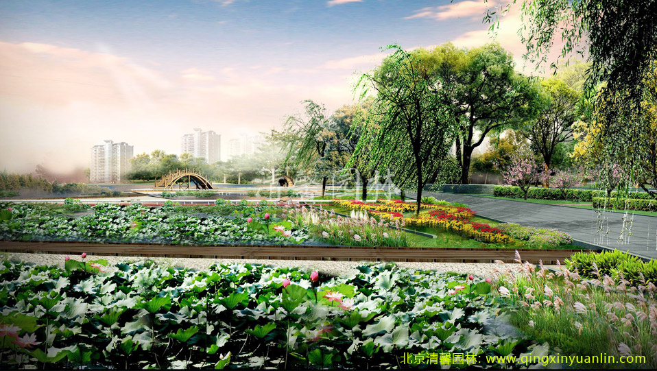 北京五環清馨園林工程案例:紹興新城區工程案例展示