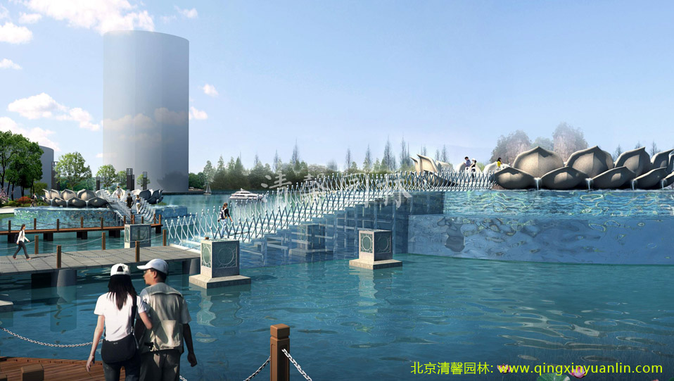 北京五環清馨園林工程案例:紹興新城區工程案例展示
