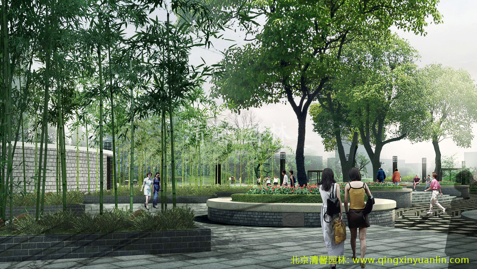 北京五環清馨園林工程案例:紹興新城區工程案例展示